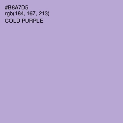 #B8A7D5 - Cold Purple Color Image